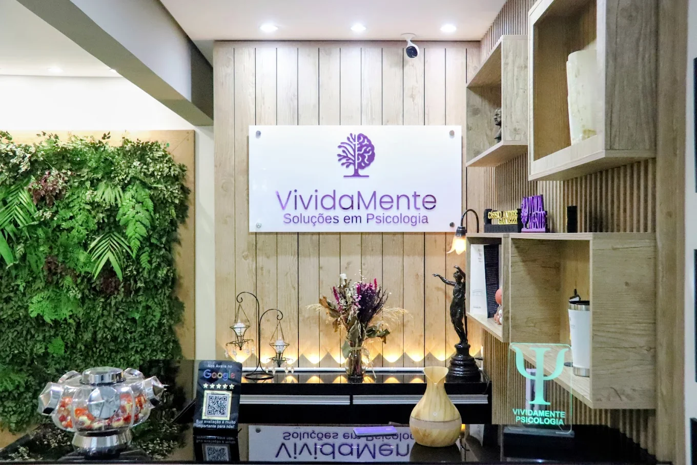Recepção da clínica VividaMente em Barueri